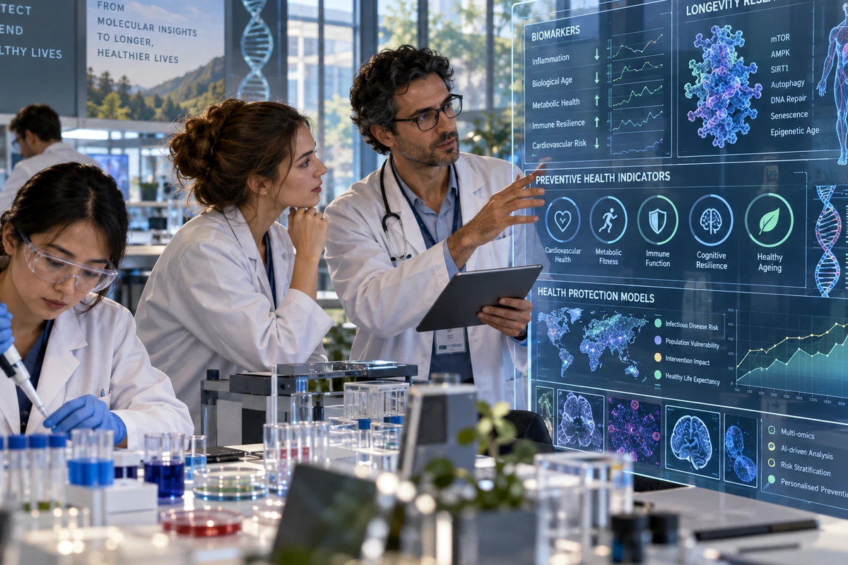 Editorial illustration of practical research activity associated with Digital Technologies & Digital Transformation; illustrative scene